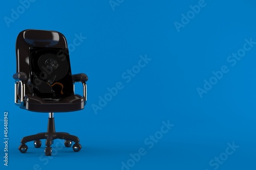 Hard drive on business chair