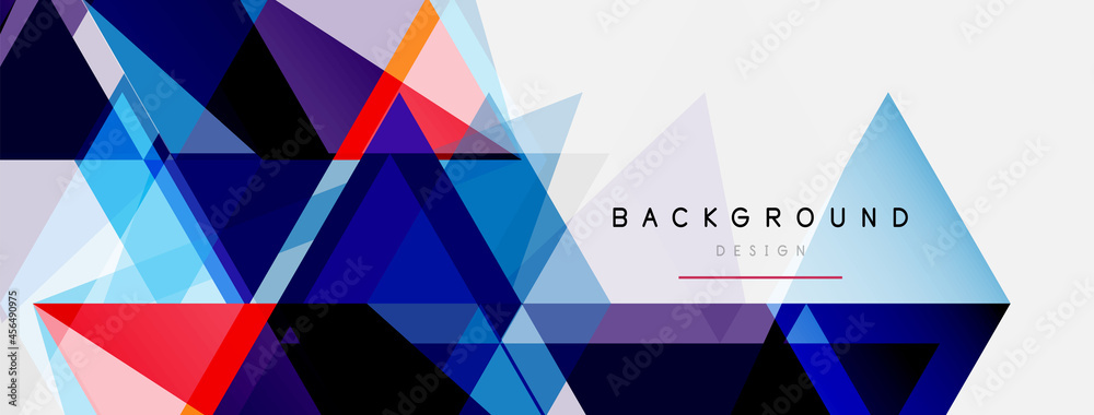 Mosaic triangles geometric background. Techno or business concept, pattern for wallpaper, banner, background, landing page Mosaic triangles geometric background. Techno or business concept, pattern for wallpaper, banner, background, landing page