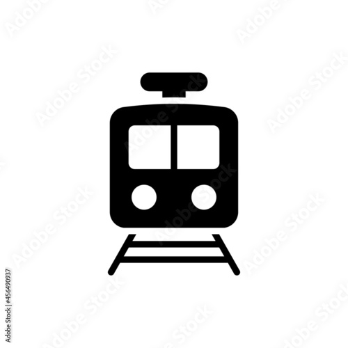 Subway vector solid icon style illustration. Eps 10 file