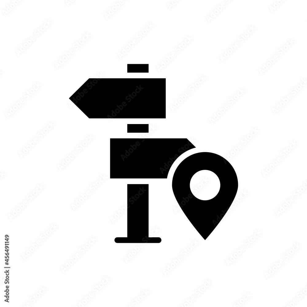 Destination vector solid icon style illustration. Eps 10 file Destination vector solid icon style illustration. Eps 10 file