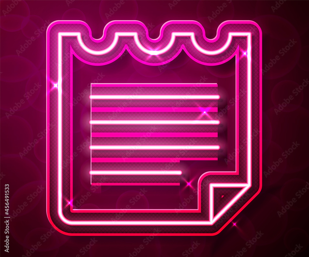 Glowing neon line Notebook icon isolated on red background. Spiral notepad icon. School notebook. Writing pad. Diary for school. Vector Glowing neon line Notebook icon isolated on red background. Spiral notepad icon. School notebook. Writing pad. Diary for school. Vector
