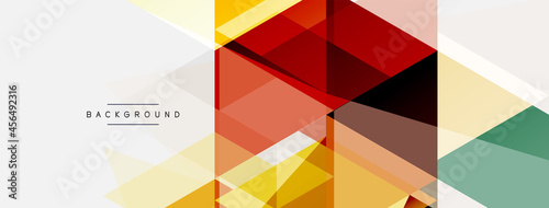 Mosaic triangles geometric background. Techno or business concept, pattern for wallpaper, banner, background, landing page