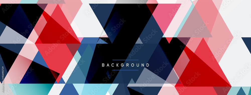 Mosaic triangles geometric background. Techno or business concept, pattern for wallpaper, banner, background, landing page Mosaic triangles geometric background. Techno or business concept, pattern for wallpaper, banner, background, landing page