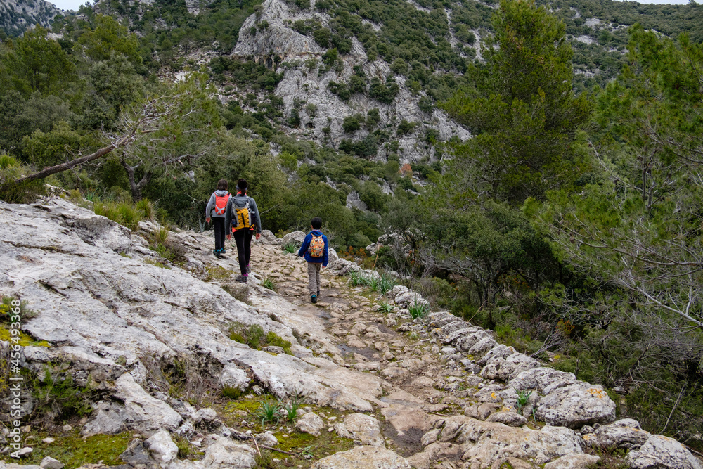 ruta de la Pedre en Sec, Tossals Verds, Paraje natural de la Serra de Tramuntana, Mallorca, balearic islands, Spain