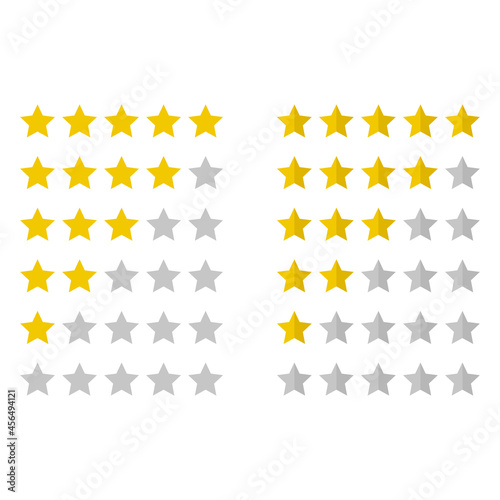 rating stars vector icon set