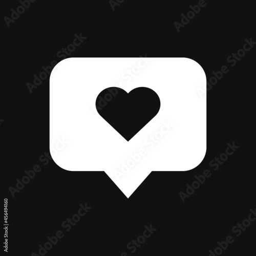 like icon on grey background