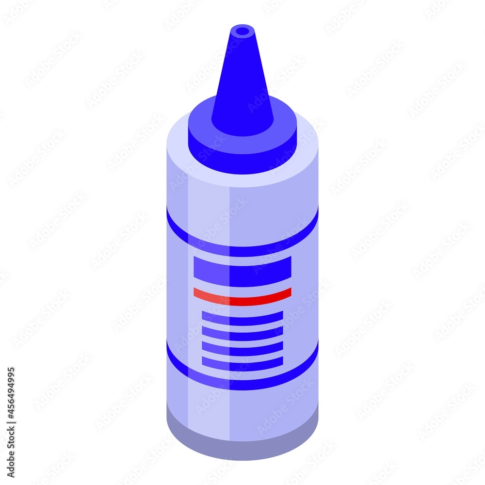 Ultrasound gel bottle icon isometric vector. Ultrasonography examination. Pregnant test Ultrasound gel bottle icon isometric vector. Ultrasonography examination. Pregnant test