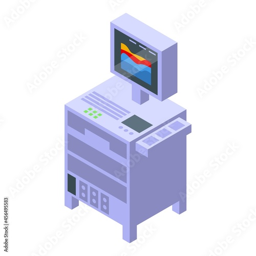 Ultrasound checkup icon isometric vector. Baby pregnant. Doctor examination