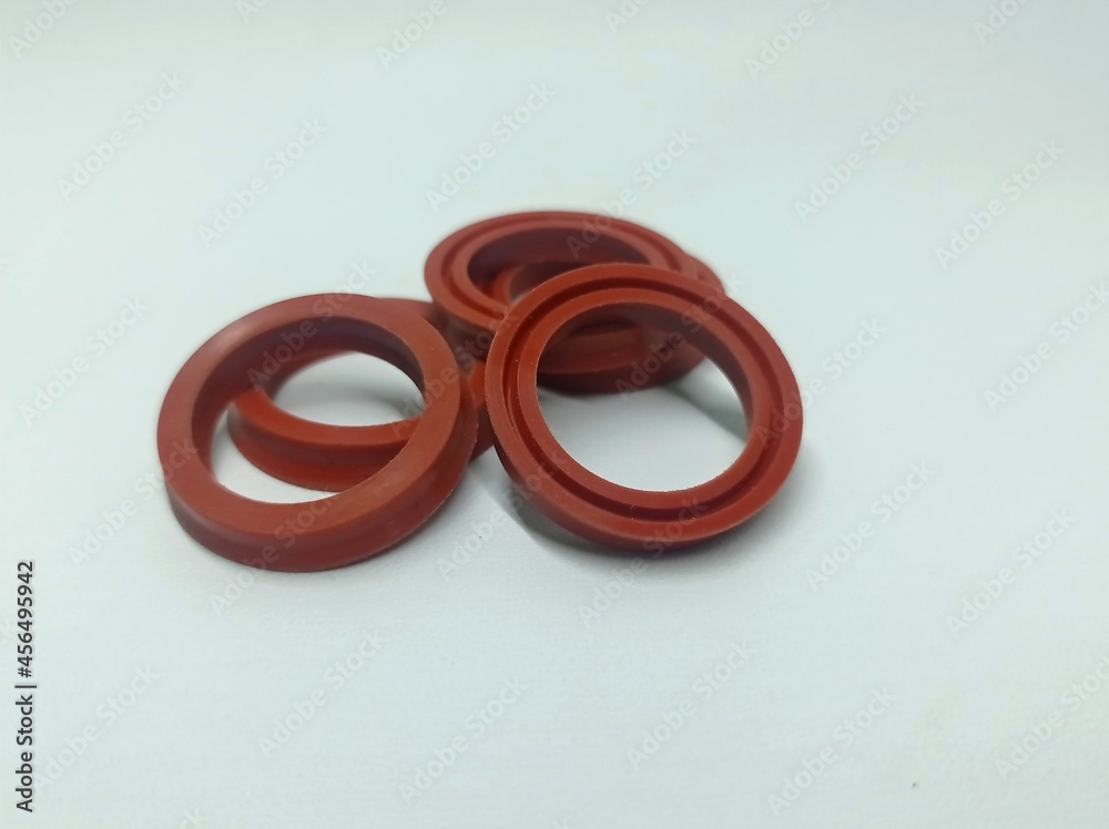 oil seal on white background center focus oil seal on white background center focus