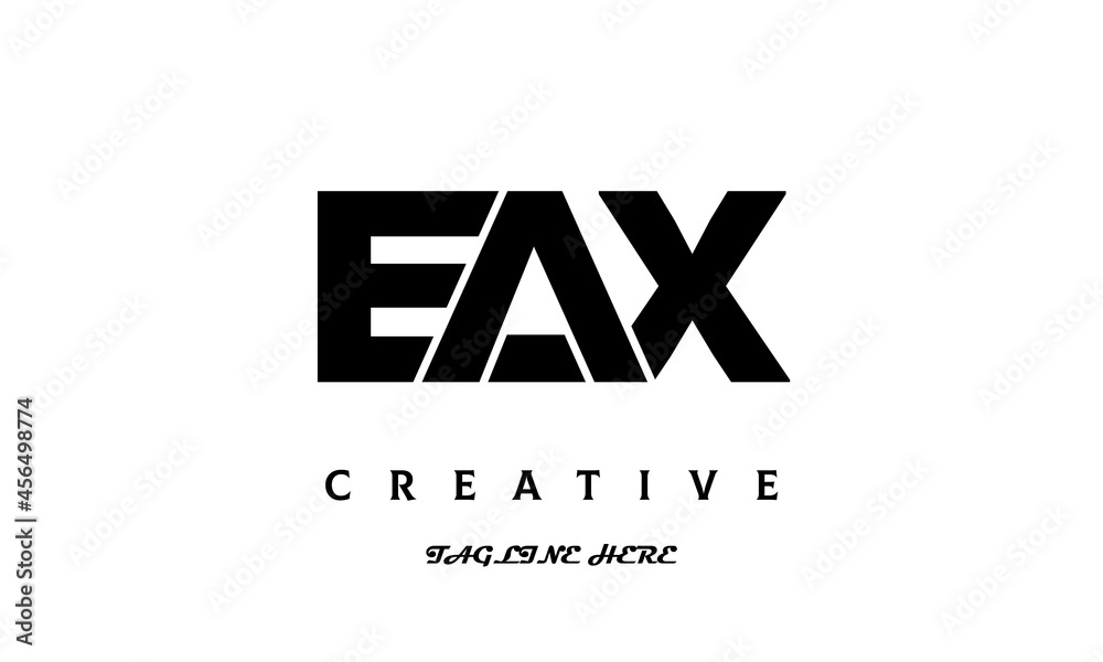 Obraz premium EAX creative three latter logo design
