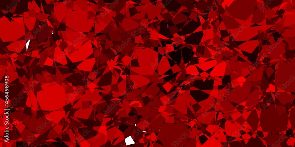 Light Red vector template with triangle shapes.
