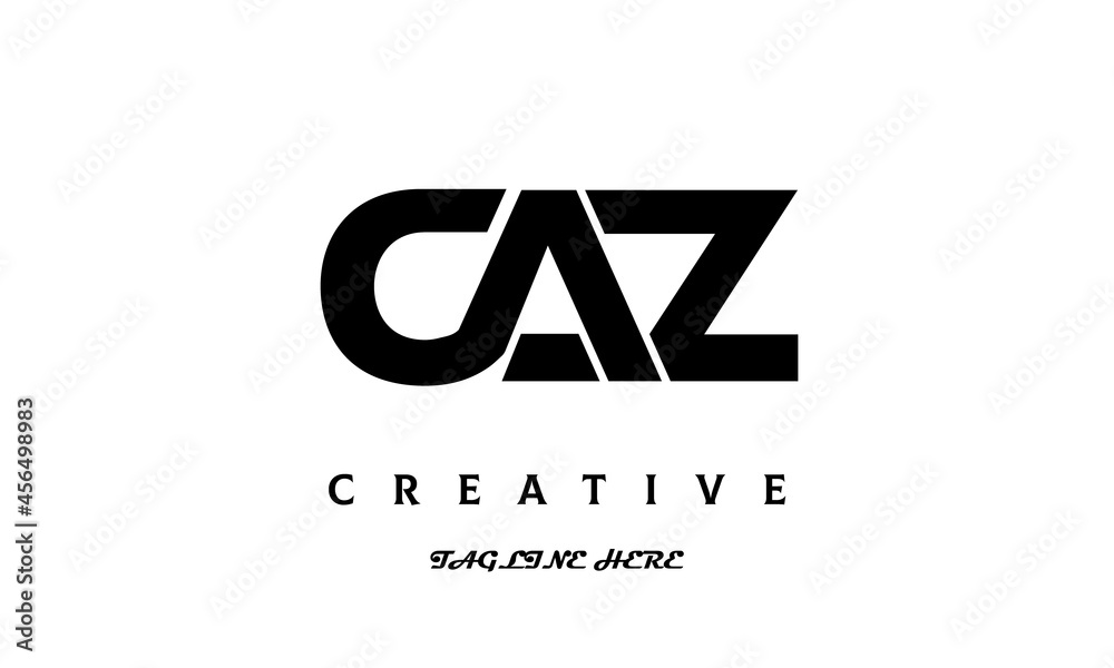 Obraz premium CAZ creative three latter logo design