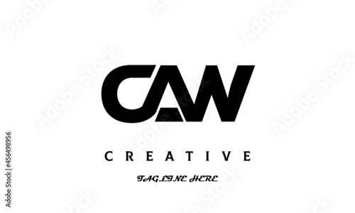 CAW creative three latter logo design