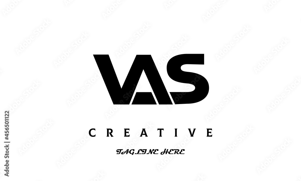 creative VAS three latter logo design creative VAS three latter logo design