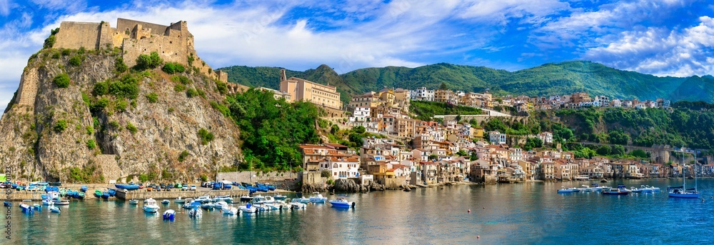 Most beautiful medieval coastal towns of Calabria. Scilla. Italy trvel and landmarks