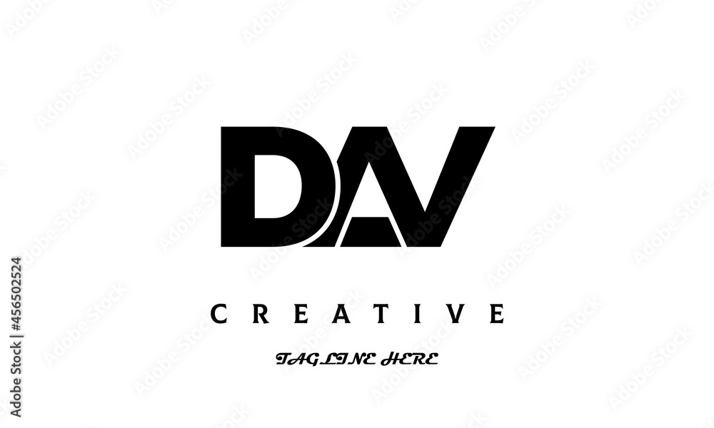 creative DAV three latter logo design