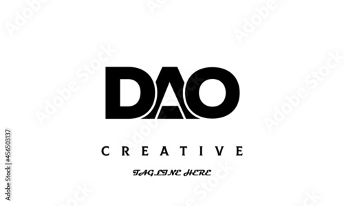 creative DAO three latter logo design