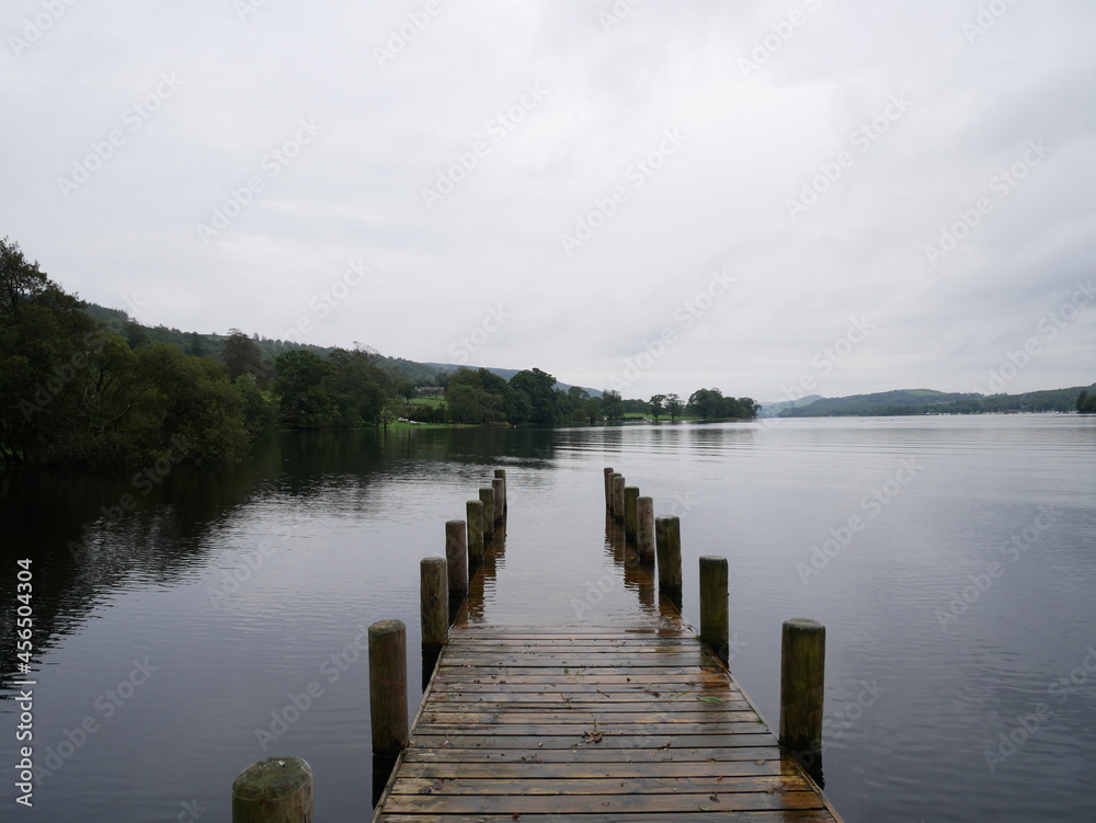 lake view with jetty
