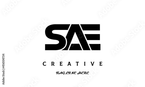 creative SAE three latter logo design