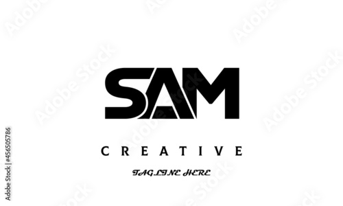 creative SAM three latter logo design