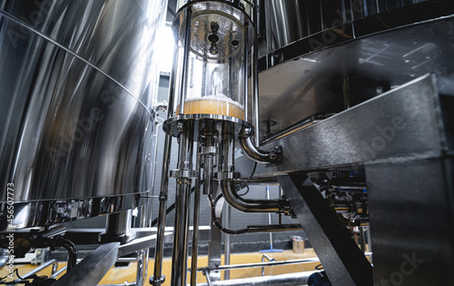 Craft beer brewing equipment in privat brewery