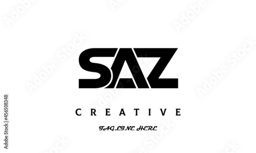 creative SAZ three latter logo design