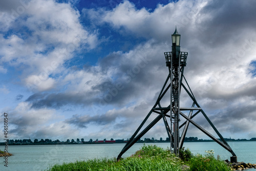 Harbour light Hoorn, Noord-Holland province, The Netherlands photo