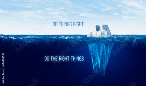 Do the right things motivational concept.