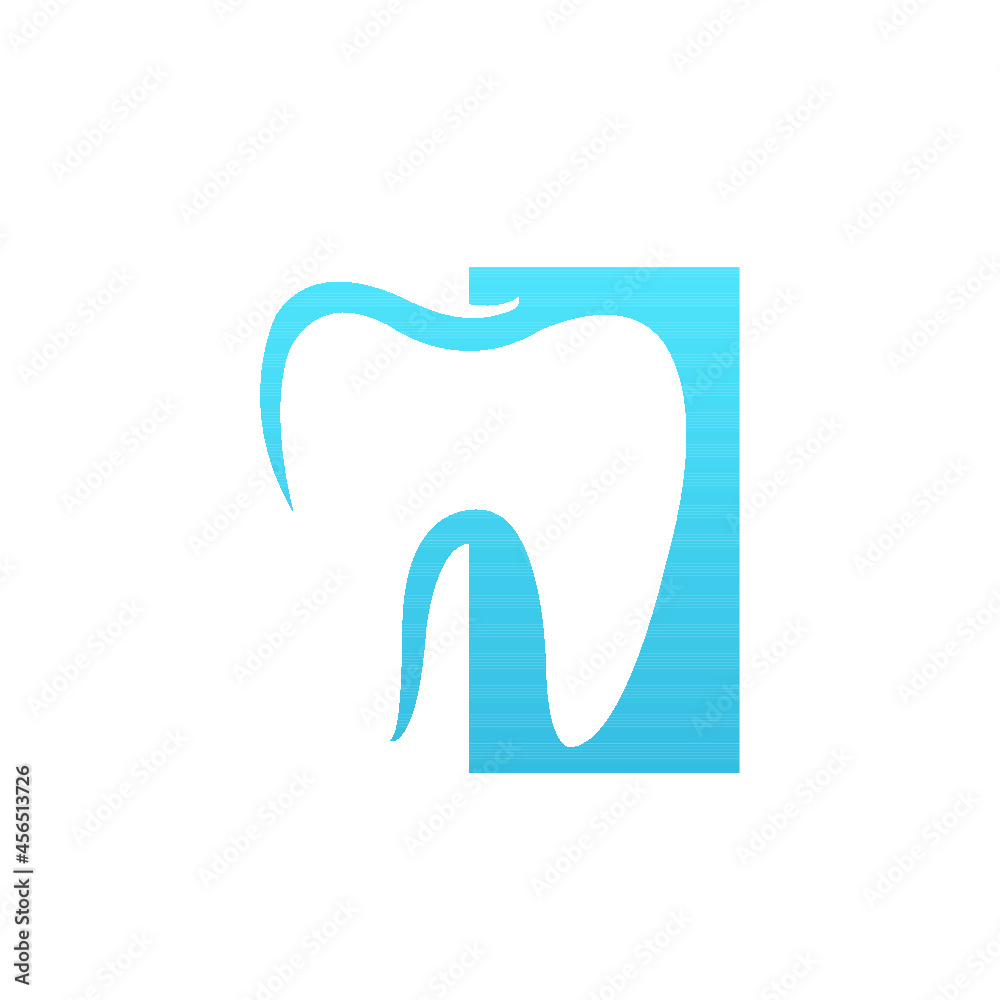 tooth icon on white tooth icon on white
