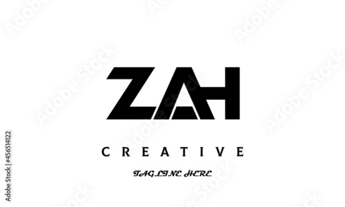 ZAH creative three latter logo design