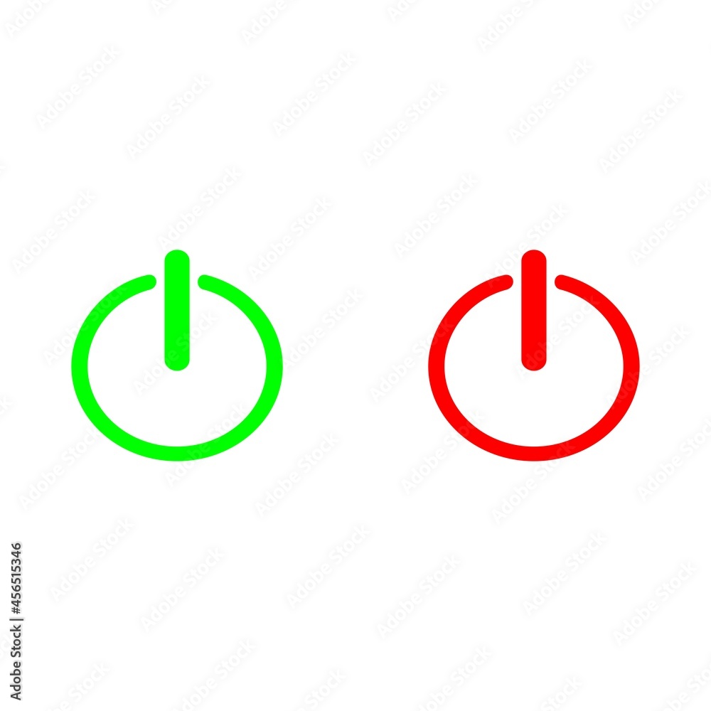 power on off button icon, power on off button symbol vector power on off button icon, power on off button symbol vector