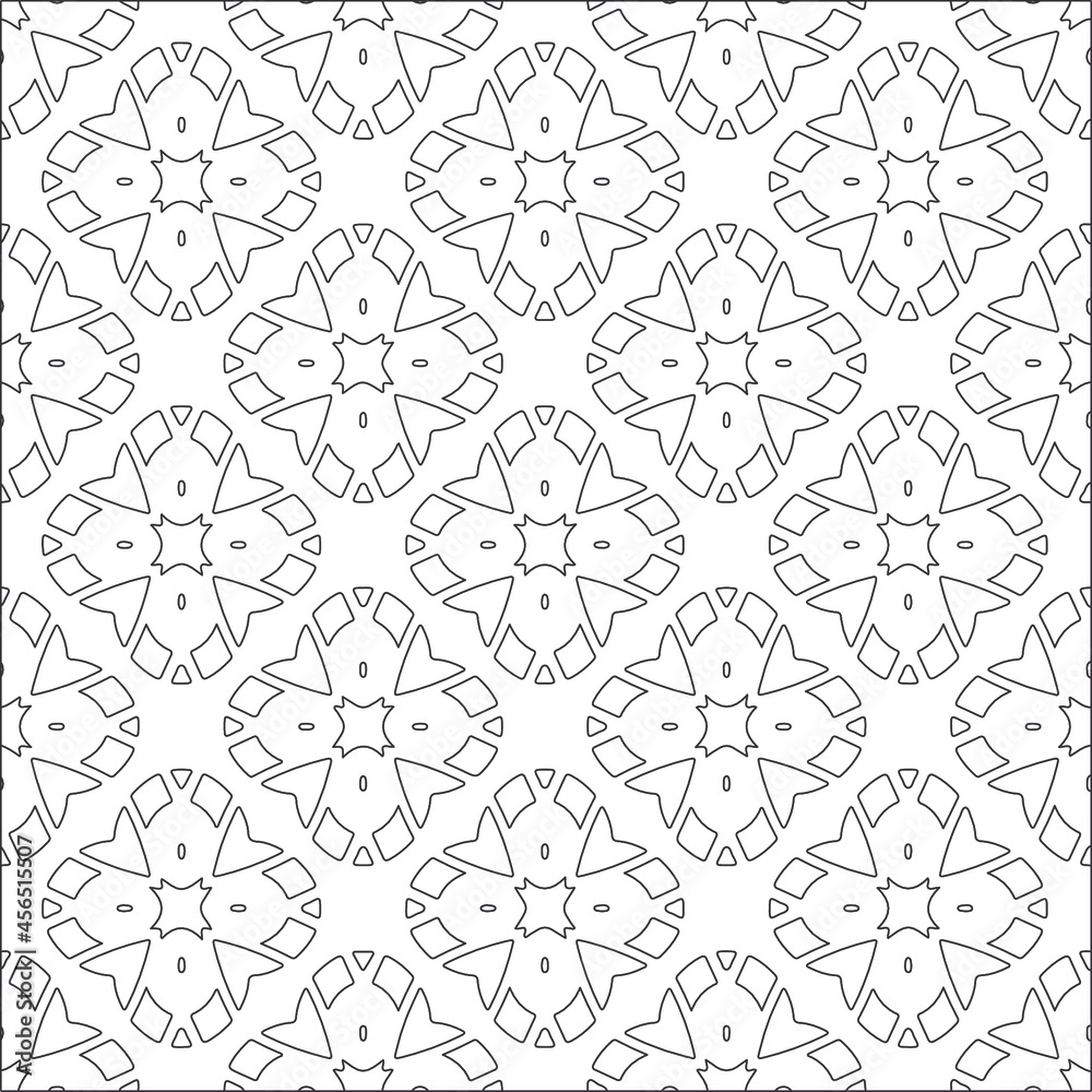 Design monochrome grating pattern,black and white patterns.Repeating geometric tiles from striped elements. black otnament. Design monochrome grating pattern,black and white patterns.Repeating geometric tiles from striped elements. black otnament.