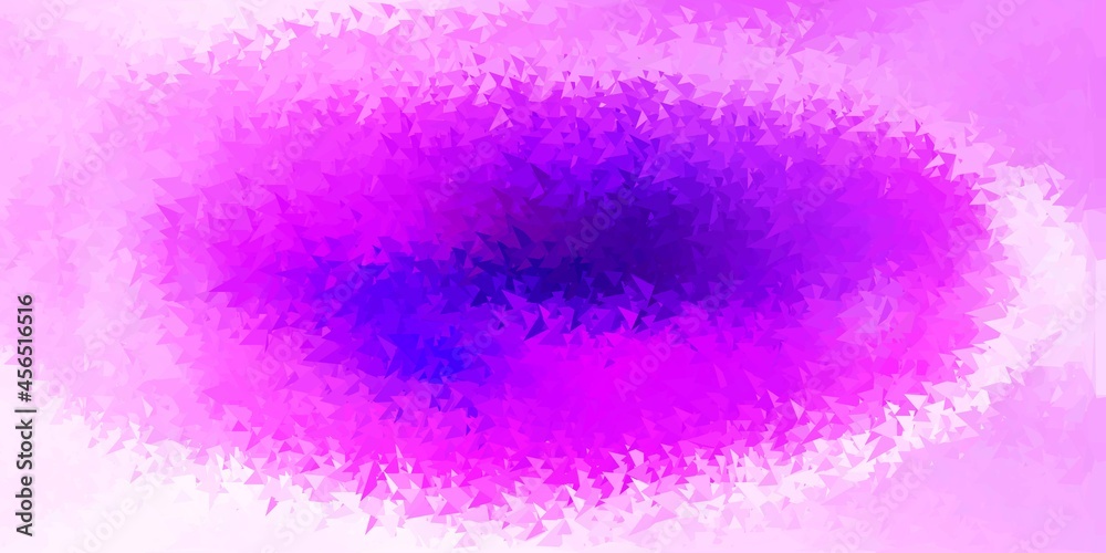 Light purple, pink vector gradient polygon layout.