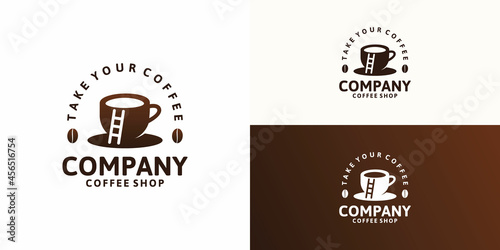 vintage coffee logo design inspiration, logo for coffee place,cafe and other