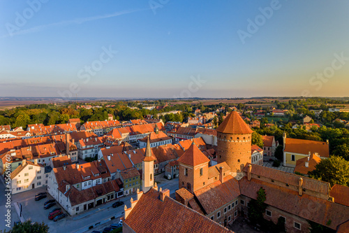 Wallpaper Mural Castle in Reszel - panorama of the city at sunrise - Warmia and Masuria, Poland Torontodigital.ca