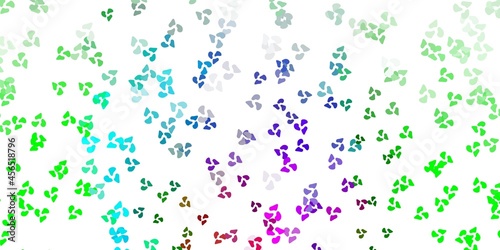 Light multicolor vector texture with memphis shapes.