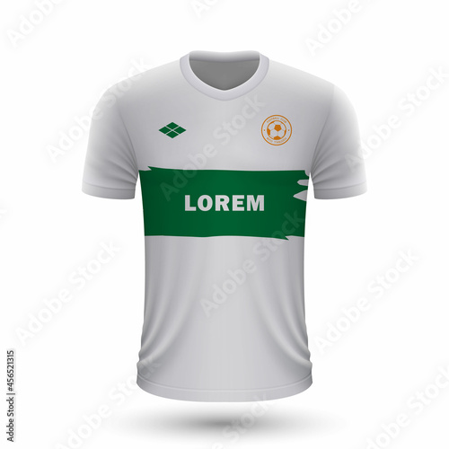 Realistic soccer shirt Elche 2022, jersey template for football kit.