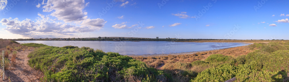 The Nature Reserve of Saline dei Monaci (Salt pans of Monks) is a distinctive area, located near Torre Colimena town on the Ionian coastline of Puglia Region, Italy. The Nature Reserve of Saline dei Monaci (Salt pans of Monks) is a distinctive area, located near Torre Colimena town on the Ionian coastline of Puglia Region, Italy.