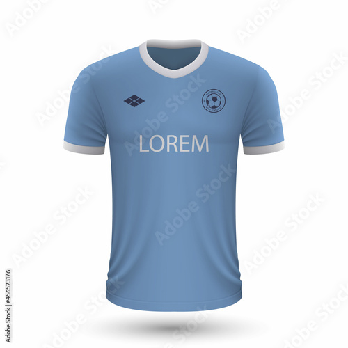 Realistic soccer shirt Lazio 2022, jersey template for football kit