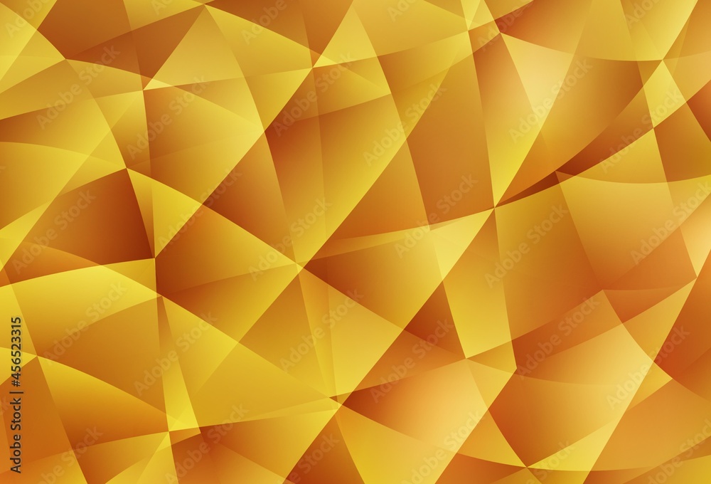 Obraz premium Light Orange vector shining triangular background.