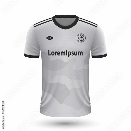Realistic soccer shirt Legia 2022, jersey template for football kit.