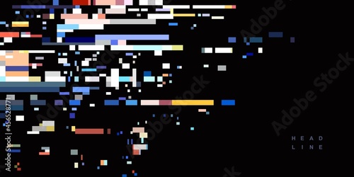 Abstract geometric technological background. Vector creative design.