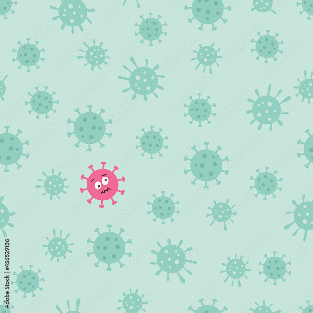Corona Virus Pandemic Vector Seamless Pattern