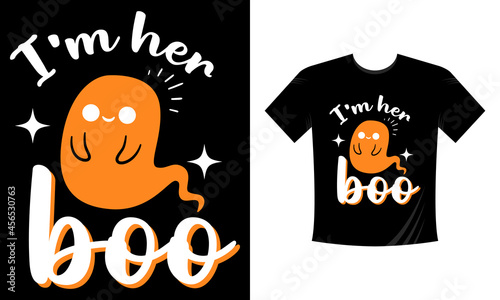 I'm her boo Halloween-shirt Design
