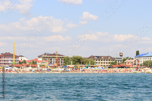 Wallpaper Mural Hotels and restaurants are located on the seashore. Sandy beaches welcome tourists Torontodigital.ca