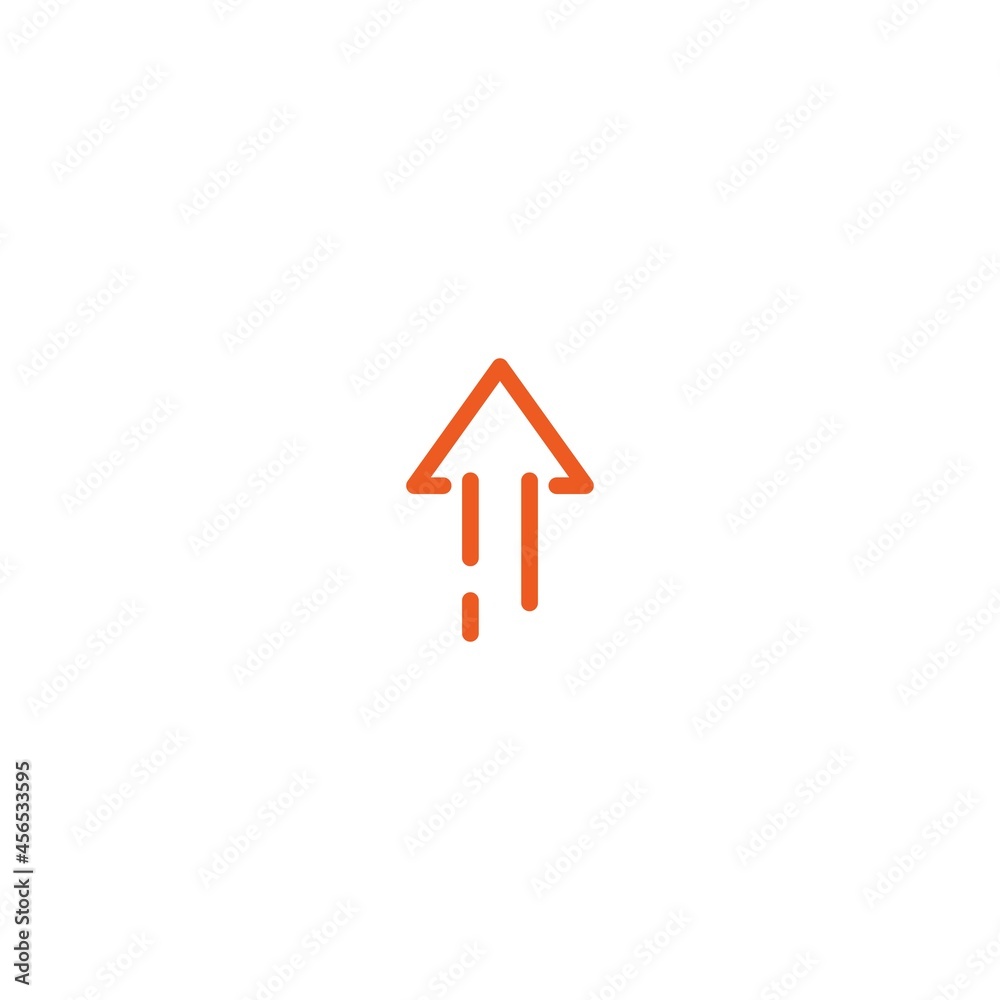 red thin rounded arrow up icon. Isolated on white. Upload icon. Upgrade sign. red thin rounded arrow up icon. Isolated on white. Upload icon. Upgrade sign.