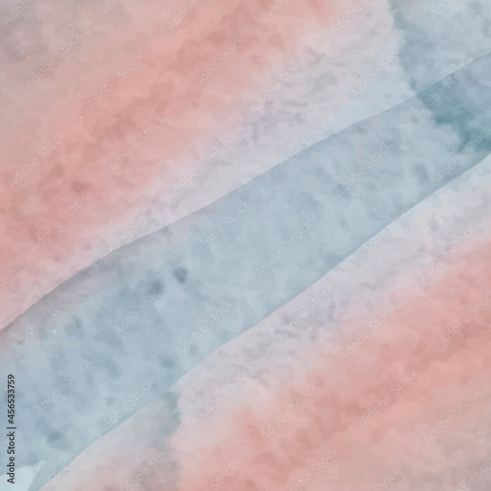 Fototapeta premium WATERCOLOR PINK AND BLUE ABSTRACT BACKGROUND
