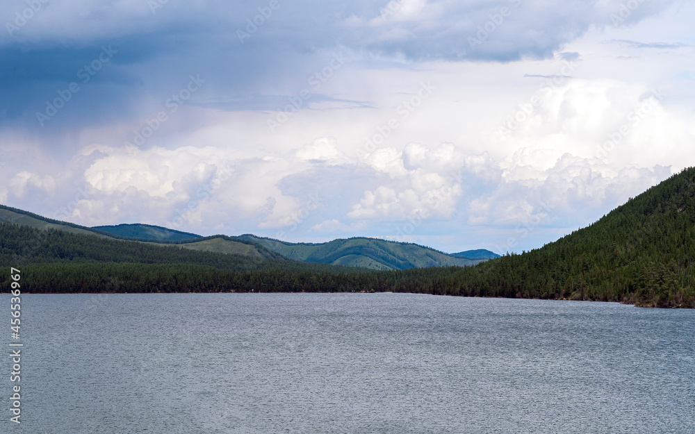 lake among the mountains