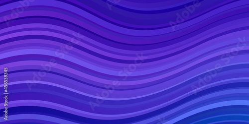 Fototapeta Naklejka Na Ścianę i Meble -  Light Purple vector template with curved lines.