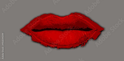 Tapety artystyczne Usta 002